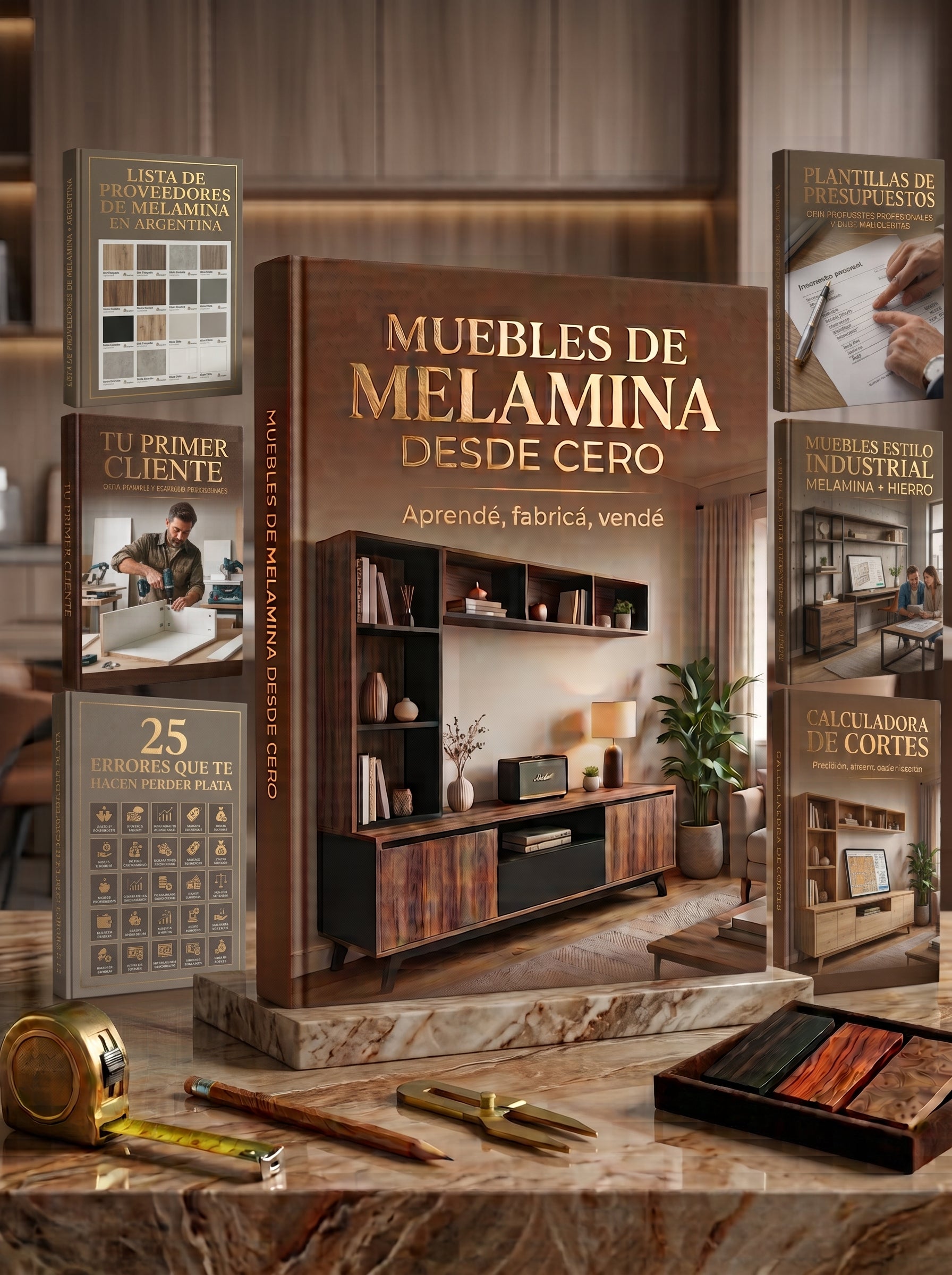 Muebles de Melamina desde cero + 7 bonos